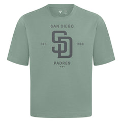 San Diego Padres Levelwear Crossway Oversized Luxe Signature Knit T-Shirt Green