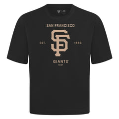 San Francisco Giants Levelwear Crossway Oversized Luxe Signature Knit T-Shirt Black