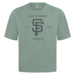 San Francisco Giants Levelwear Crossway Oversized Luxe Signature Knit T-Shirt Green