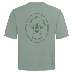 Houston Astros Levelwear Signet Oversized Luxe Signature Knit T-Shirt Green