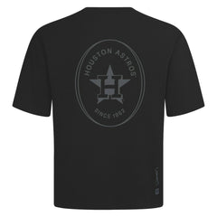 Houston Astros Levelwear Signet Oversized Luxe Signature Knit T-Shirt Black