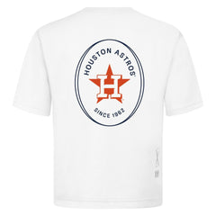Houston Astros Levelwear Signet Oversized Luxe Signature Knit T-Shirt White