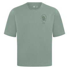 St. Louis Cardinals Levelwear Signet Oversized Luxe Signature Knit T-Shirt Green