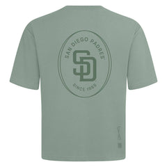 San Diego Padres Levelwear Signet Oversized Luxe Signature Knit T-Shirt Green