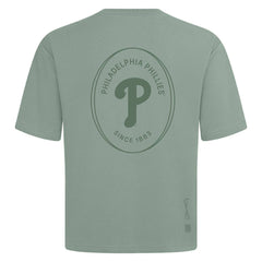 Philadelphia Phillies Levelwear Signet Oversized Luxe Signature Knit T-Shirt Green