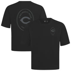 Cincinnati Reds Levelwear Register Oversized Luxe Signature Knit T-Shirt Black