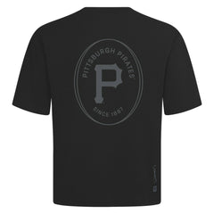 Pittsburgh Pirates Levelwear Register Oversized Luxe Signature Knit T-Shirt Black