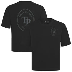 Tampa Bay Rays Levelwear Register Oversized Luxe Signature Knit T-Shirt Black