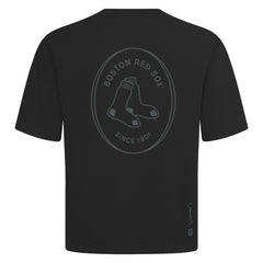 Boston Red Sox Levelwear Register Oversized Luxe Signature Knit T-Shirt Black