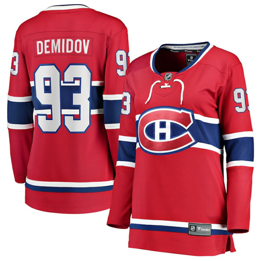Ivan Demidov Montreal Canadiens Fanatics Women's Home Breakaway Player Jersey Red