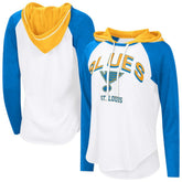 St. Louis Blues G-III 4Her by Carl Banks Women's MVP Hooded Long-Sleeve T-Shirt White