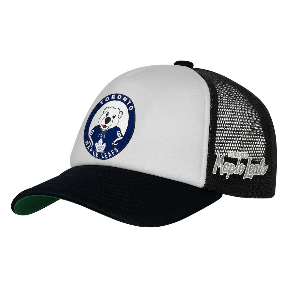 Toronto Maple Leafs Mitchell & Ness Youth Mascot Adjustable Trucker Hat White
