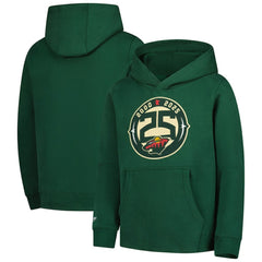Minnesota Wild Mitchell & Ness Youth 25 Year Hoodie Green