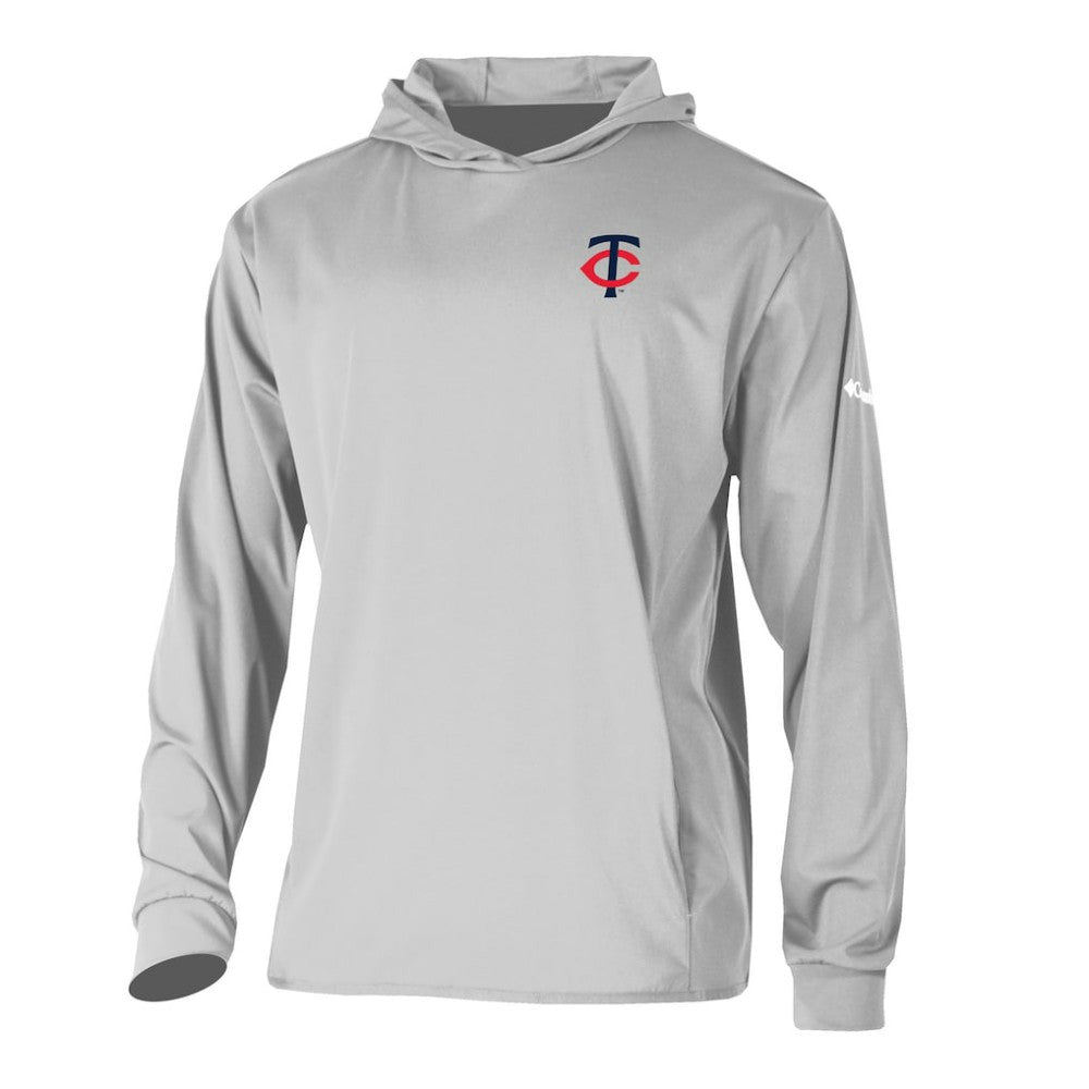 Minnesota Twins Long Drive Pullover Hoodie Gray | Columbia