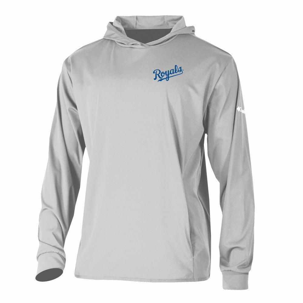 Kansas City Royals Long Drive Pullover Hoodie Gray | Columbia