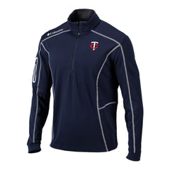 Minnesota Twins Omni-Wick Shotgun Quarter-Zip Pullover Navy | Columbia