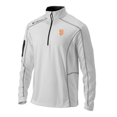 San Francisco Giants Omni-Wick Shotgun Quarter-Zip Pullover White | Columbia