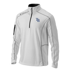Tampa Bay Rays Omni-Wick Shotgun Quarter-Zip Pullover White | Columbia