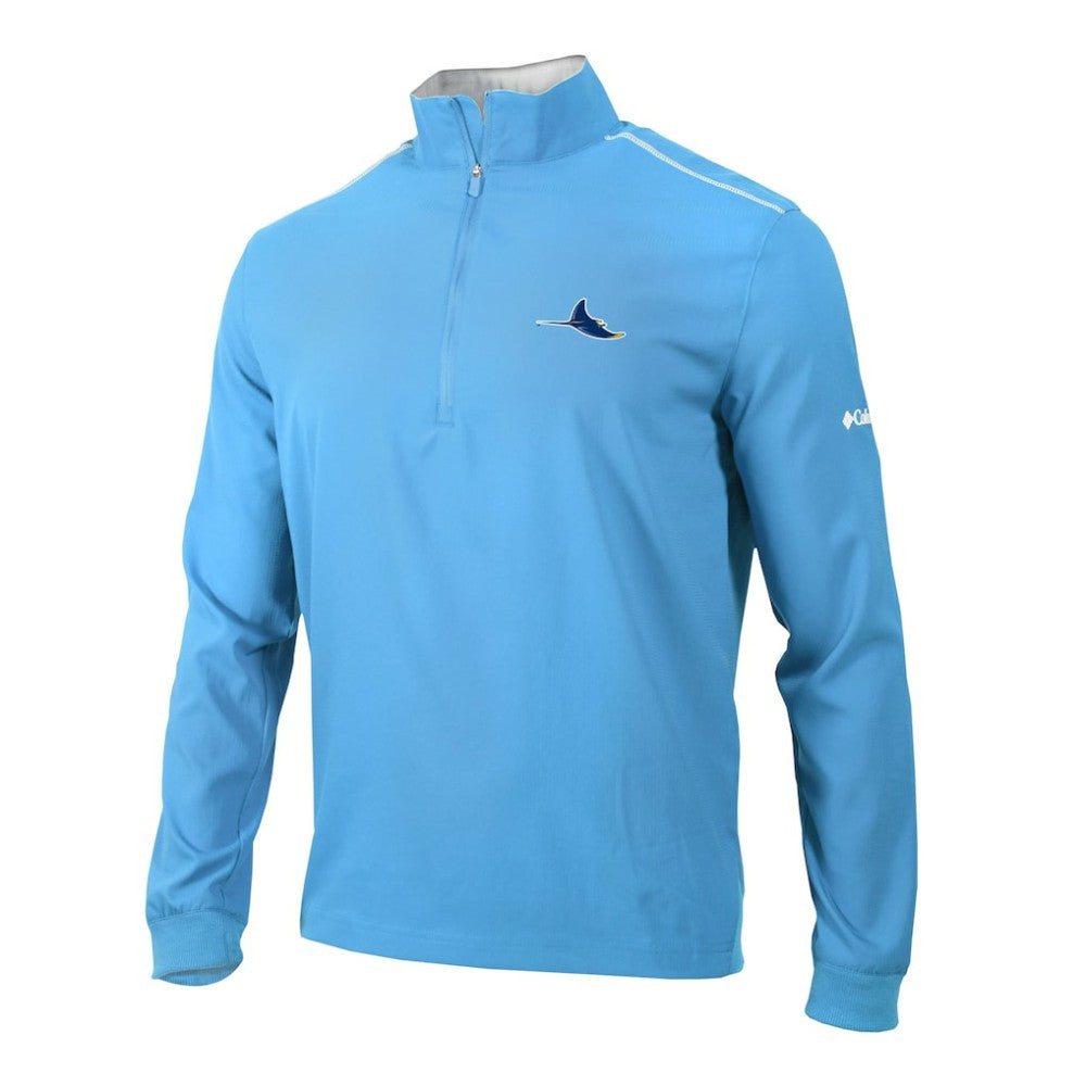 Tampa Bay Rays Omni-Wick Bogey's Paradise Quarter-Zip Pullover Light Blue | Columbia