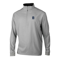 Detroit Tigers Omni-Wick Bogey's Paradise Quarter-Zip Pullover Gray | Columbia