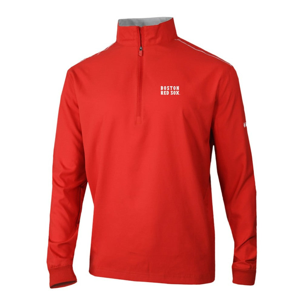 Boston Red Sox Omni-Wick Bogey's Paradise Quarter-Zip Pullover Red | Columbia