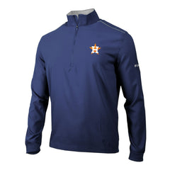 Houston Astros Omni-Wick Bogey's Paradise Quarter-Zip Pullover Navy | Columbia