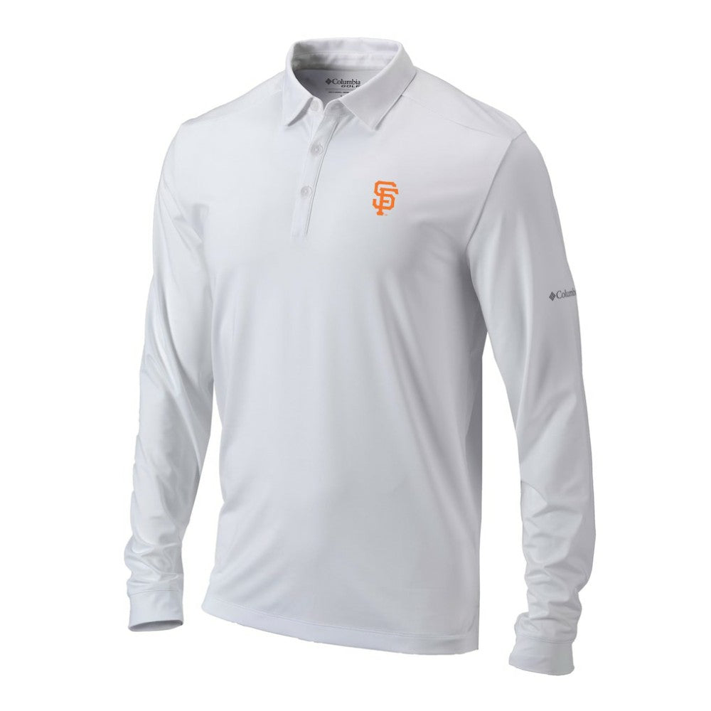San Francisco Giants Omni-Wick Pin High Long Sleeve Polo White | Columbia