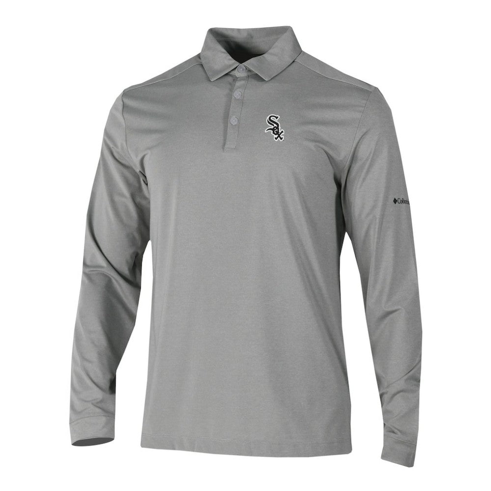 Chicago White Sox Omni-Wick Pin High Long Sleeve Polo Gray | Columbia