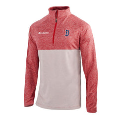 Boston Red Sox Omni-Wick Raglan Rockin' It Quarter-Zip Pullover Red | Columbia