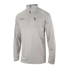 Chicago White Sox Omni-Wick Raglan Rockin' It Quarter-Zip Pullover Gray | Columbia