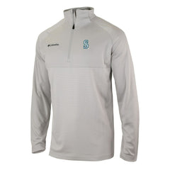 Seattle Mariners Omni-Wick Raglan Rockin' It Quarter-Zip Pullover Gray | Columbia