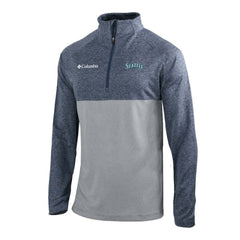 Seattle Mariners Omni-Wick Raglan Rockin' It Quarter-Zip Pullover Navy | Columbia