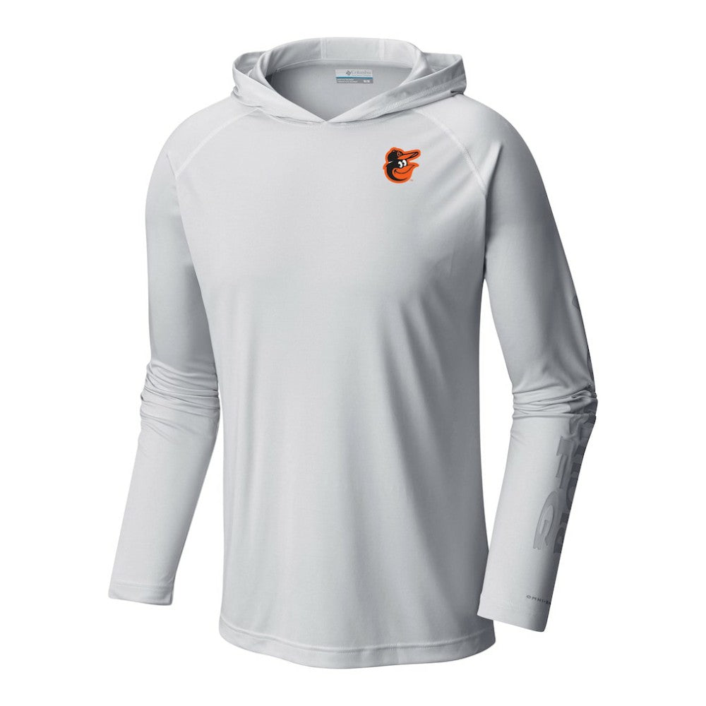 Baltimore Orioles Terminal Tackle Omni-Shade Pullover Hoodie White | Columbia