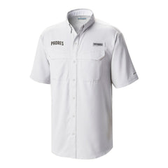 San Diego Padres Omni-Wick Low Drag Offshore Button-Up Shirt Gray | Columbia