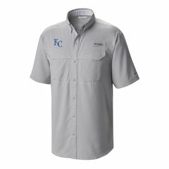 Kansas City Royals Omni-Wick Low Drag Offshore Button-Up Shirt Gray | Columbia