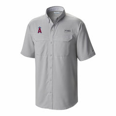 Los Angeles Angels Omni-Wick Low Drag Offshore Button-Up Shirt Gray | Columbia