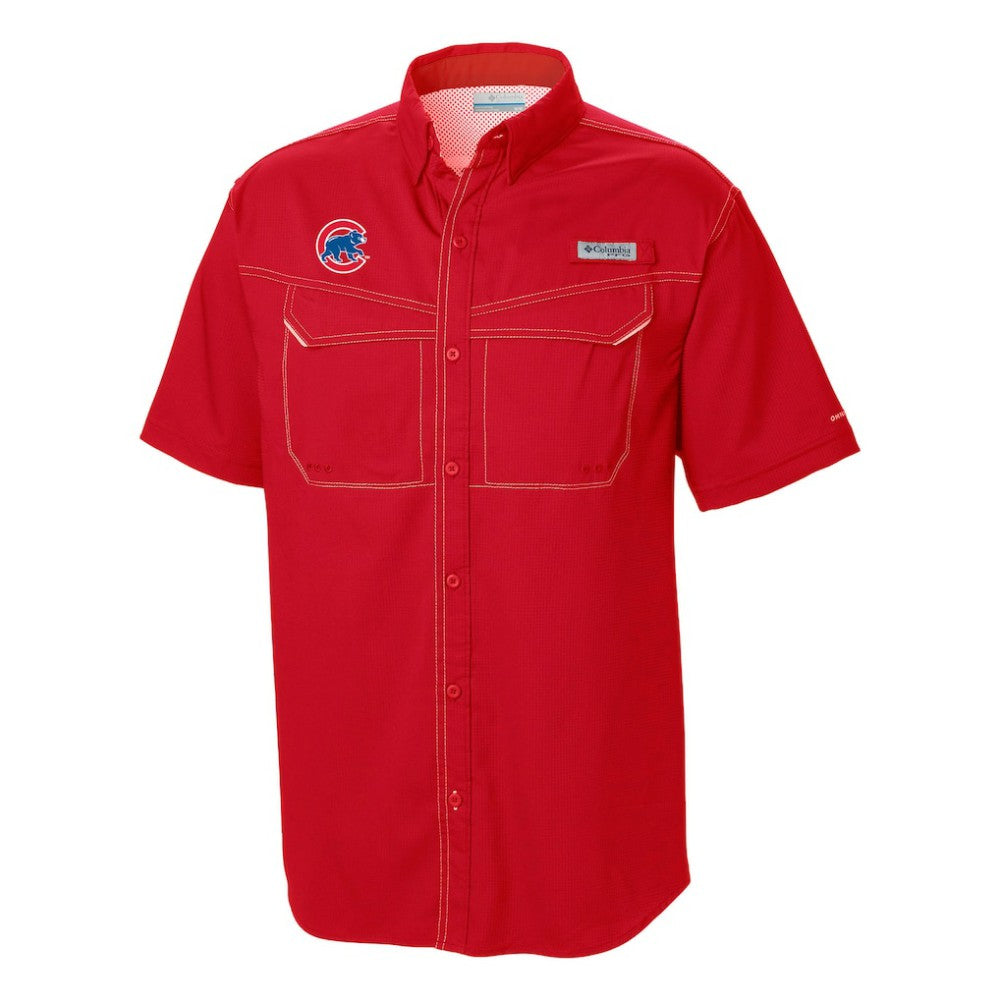 Chicago Cubs Omni-Wick Low Drag Offshore Button-Up Shirt Red | Columbia