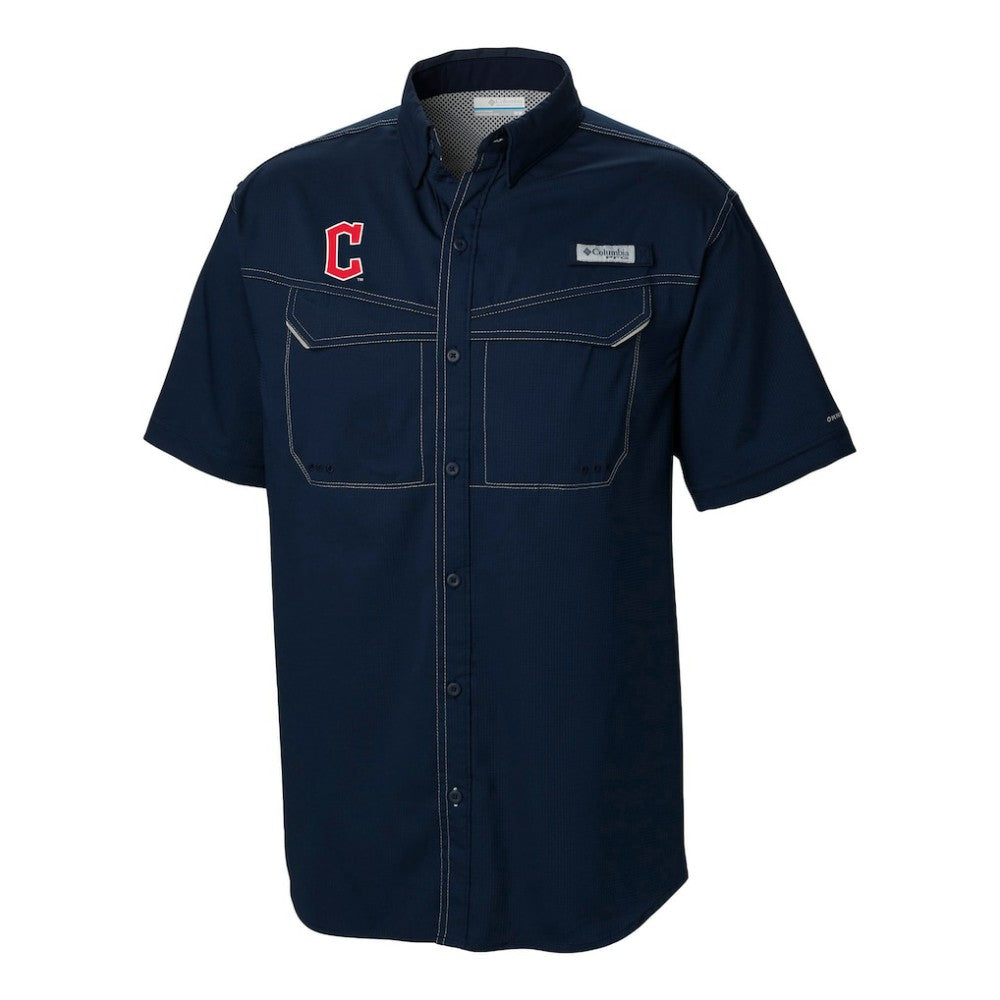 Cleveland Guardians Omni-Wick Low Drag Offshore Button-Up Shirt Navy | Columbia