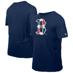 Boston Red Sox Dominican Republic Flag Logo T-Shirt Navy | New Era