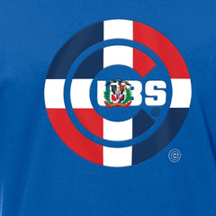 Chicago Cubs Dominican Republic Flag Logo T-Shirt Royal | New Era