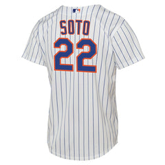 Juan Soto New York Mets Youth Home Replica Jersey - White