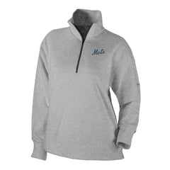 New York Mets Women's Birchwood Hills Quarter-Zip Pullover Gray | Columbia