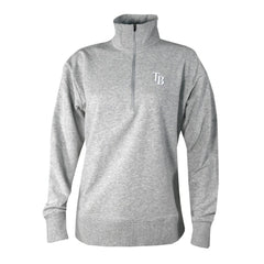 Tampa Bay Rays Women's Birchwood Hills Quarter-Zip Pullover Gray | Columbia