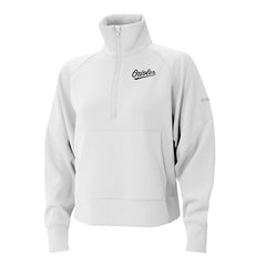 Baltimore Orioles Women's Wickhams Hills Raglan Omni-Wick Quarter-Zip Pullover White | Columbia