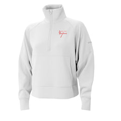 New York Yankees Women's Wickhams Hills Raglan Omni-Wick Quarter-Zip Pullover White | Columbia