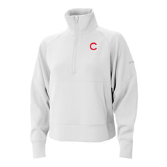 Chicago Cubs Women's Wickhams Hills Raglan Omni-Wick Quarter-Zip Pullover White | Columbia