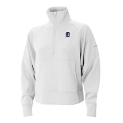 Detroit Tigers Women's Wickhams Hills Raglan Omni-Wick Quarter-Zip Pullover White | Columbia