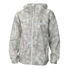 Kansas City Royals Women's Flash Challenger Full-Zip Hoodie Windbreaker Jacket Gray/White | Columbia