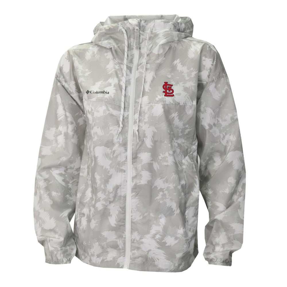 St. Louis Cardinals Women's Flash Challenger Full-Zip Hoodie Windbreaker Jacket Gray/White | Columbia