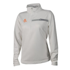 Baltimore Orioles Women's Skiff Guide Fleece Half-Zip Pullover Jacket White | Columbia